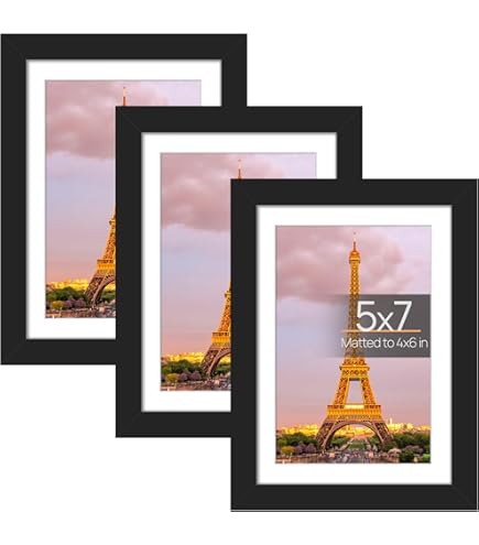 Amazon.com - Icona Bay - 5x7 Picture Frames - Black, 3 Pack